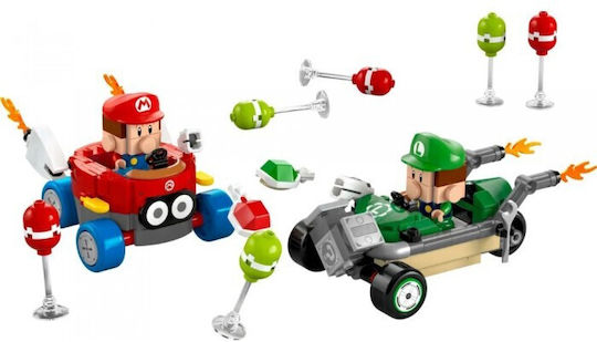 LEGO Super Mario Mario Kart Baby Mario срещу Baby Luigi за 8+ години 321 броя