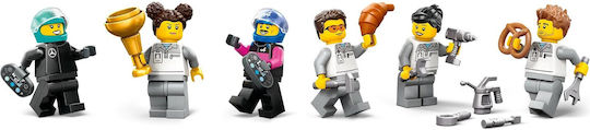 LEGO City F1® Garaj & Mașini Mercedes-AMG & Alpine pentru 7+ Ani 678 Bucăți