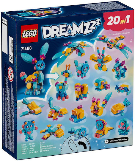 LEGO DREAMZzz Bunchu's Creative Animal Adventures for Ages 7+ 143 Pieces