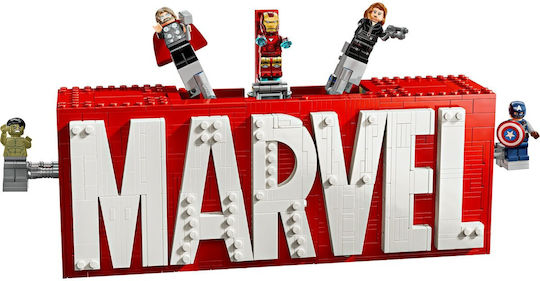 LEGO Marvel Super Heroes MARVEL Logo & Minifigures for Ages 12+ 931 Pieces
