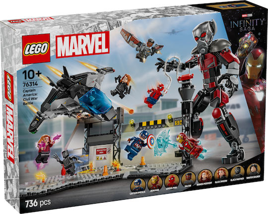 LEGO Marvel Super Heroes - Captain America: Civil War Action Battle for Ages 10+ 736 Pieces