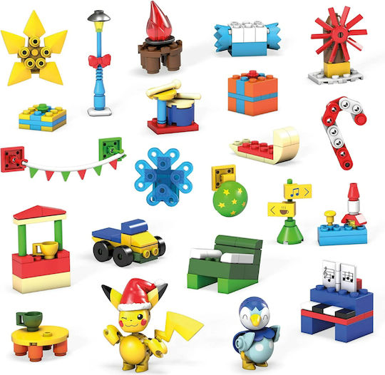 Mega Bloks Конструктори Pokémon Holiday Calendar за 6+ Години 202 Бройки