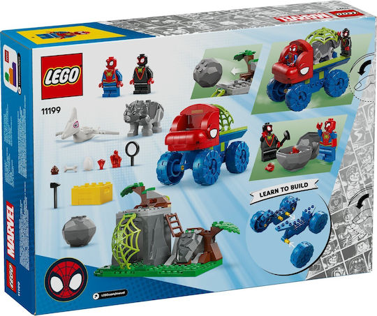 LEGO Marvel Team Spidey Dino Crawler Rescue Pentru 4+ Ani 136 Bucăți