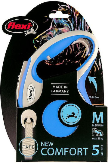 Flexi Foldable Dog Leash/Lead Strap Comfort in Beige color 5m up to 60kg