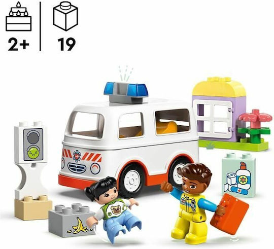LEGO Duplo Ambulance & Driver για 2+ Ετών 19τμχ