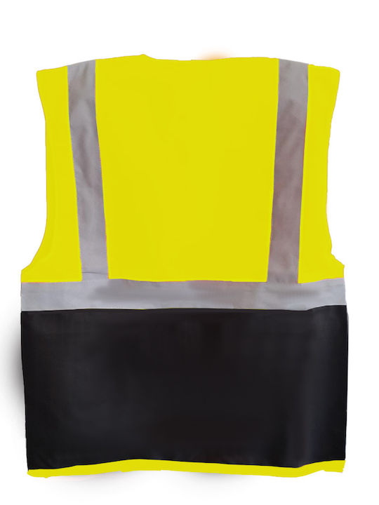 Yoko HVW801 Bărbați Vestă de siguranță cu benzi reflectorizante Galben