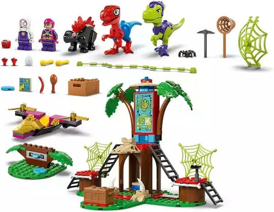 LEGO Spider-Man Spidey and Gobby's Raptor Battle at Tree House HQ for Ages 4+ 143 Pieces