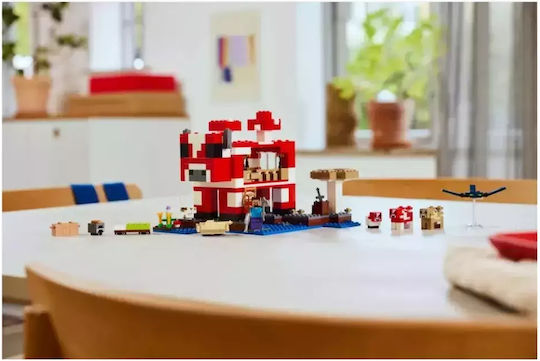 LEGO Minecraft The Mooshroom House for Ages 8+ 500 Pieces