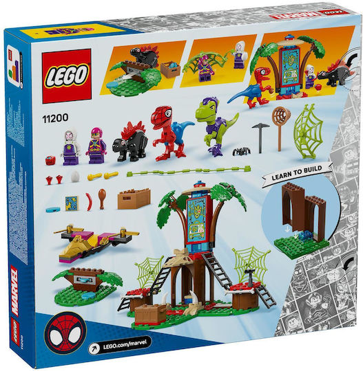 LEGO Spider-Man Spidey and Gobby's Raptor Battle at Tree House HQ for Ages 4+ 143 Pieces