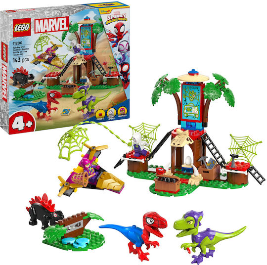 LEGO Spider-Man Spidey and Gobby's Raptor Battle at Tree House HQ for Ages 4+ 143 Pieces