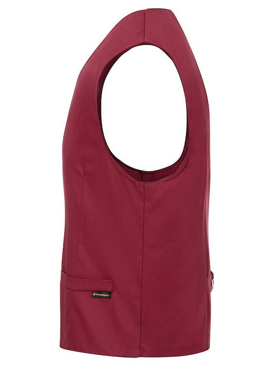 GGM Gastro Men's Safety Vest Burgundy