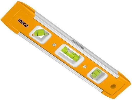 Ingco HMSL01030 Spirit Level Aluminum Magnetic 22.5cm with 3 Eyes