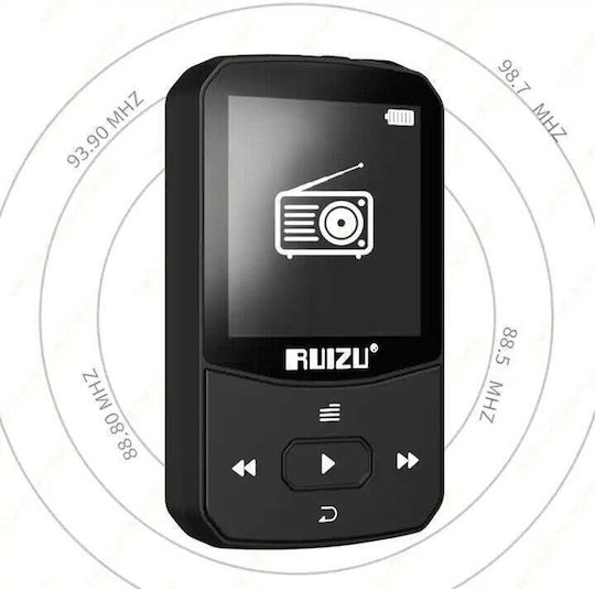 Ruizu MP3 Player (16GB) with TFT Screen 1.5" Black