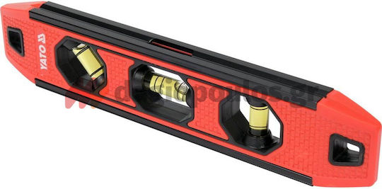 Yato YT-30330 Αλφάδι Αλουμινίου Μαγνητικό 23εκ. με 3 Μάτια