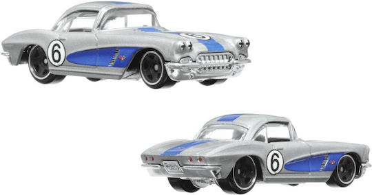 Hot Wheels Vintage Racing Club Car 1962 Corvette 1:64 For 3+ Years