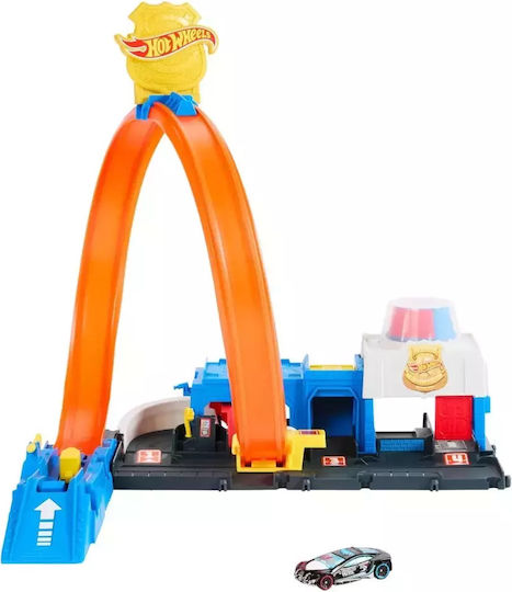 Hot Wheels Police Station Track 1:64 for Ages 3+