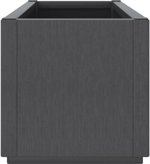 vidaXL Garten Blumenkasten Kunststoff Dark Gray 80x36x35cm.
