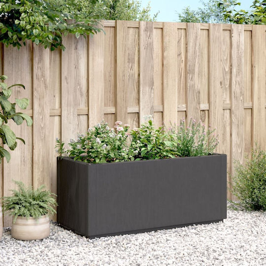 vidaXL Garten Blumenkasten Kunststoff Dark Gray 80x36x35cm.