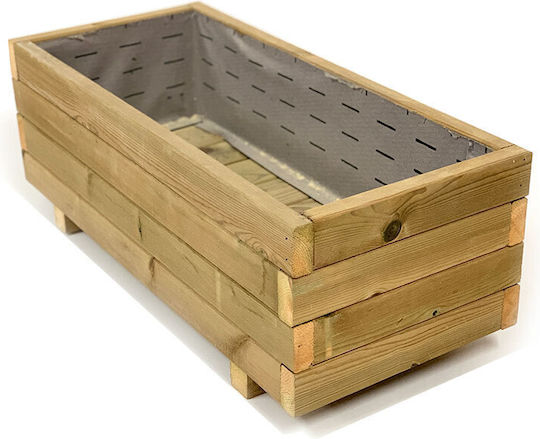 Woodware Ζαρντινιέρα Ξύλινη Μπεζ 90x40x32εκ.