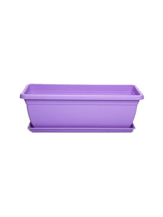 Micplast Mojito Planter Box Plastic Purple 50x20x17cm.