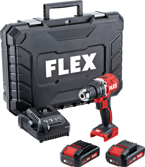 Flex Pd 2g 18.0-ec Κρουστικό Δραπανοκατσάβιδο Μπαταρίας Brushless 18V 2x2.5Ah