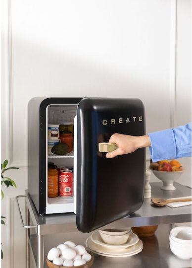 Create Retro Mini Bar 48lt Î50xL44xA49cm. Black/Gold