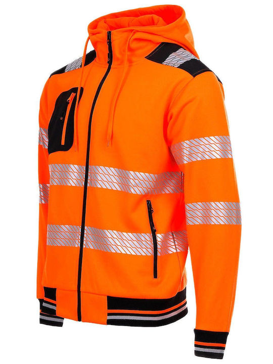 Stenso Prisma HV 2.0 Work Jacket Reflective with Hood Orange
