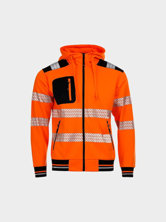 Stenso Prisma HV 2.0 Work Jacket Reflective with Hood Orange