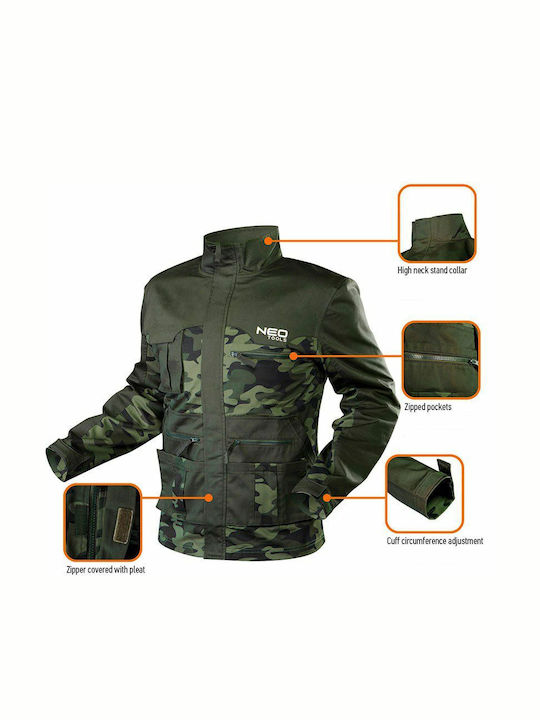 Neo Tools Arbeitsjacke Khaki Neo Tools Arbeitsjacke Khaki