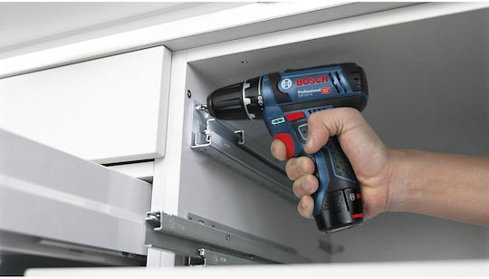 Bosch GSR 12V-15 Professional Δραπανοκατσάβιδο Μπαταρίας 12V 2x2Ah
