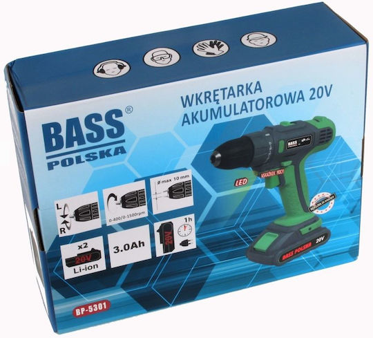 Bass Polska Bohrschrauber Batterie 20V 2x3Ah
