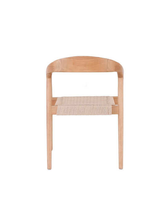 Lexy Καρέκλα Τραπεζαρίας Ξύλινη Φυσικό 56x56x78εκ.