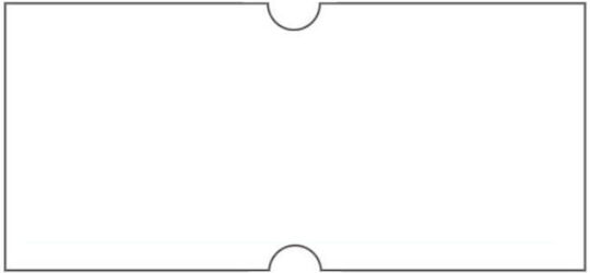 Motex 1000 Self-Adhesive Label Rolls for Label Printer 22x12mm 25pcs