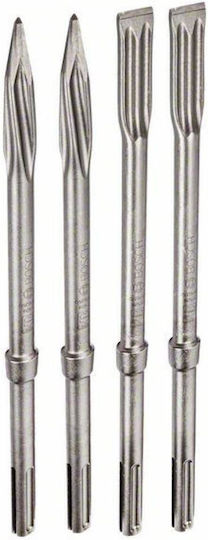 Bosch Σετ Βελόνι & Καλέμι 4τμχ με Υποδοχή SDS Max 400x25mm
