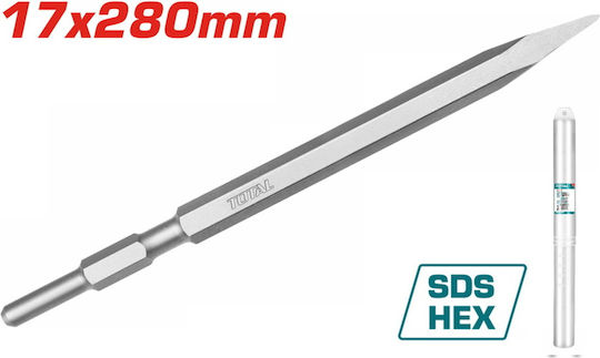 Total Заострено длето със Захващане HEX 280x17mm