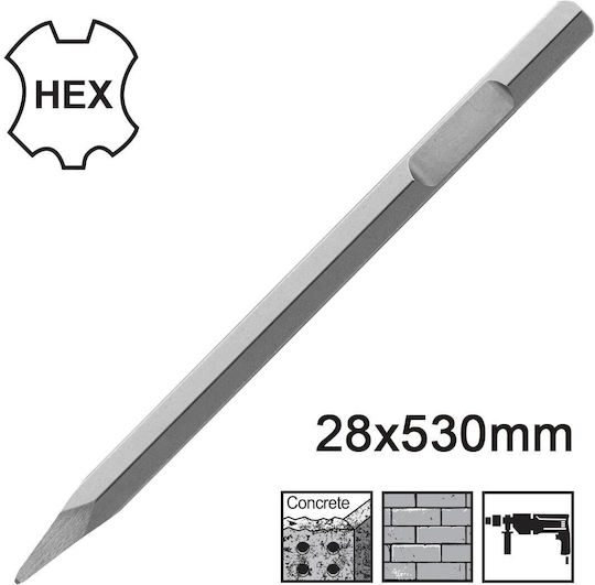 Ingco Βελόνι με Υποδοχή HEX 530x28mm