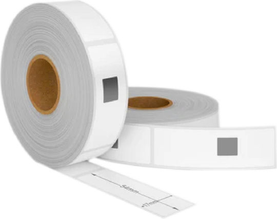 Brother 600 Self-Adhesive Label Rolls for Label Printer 102x51mm 1pcs