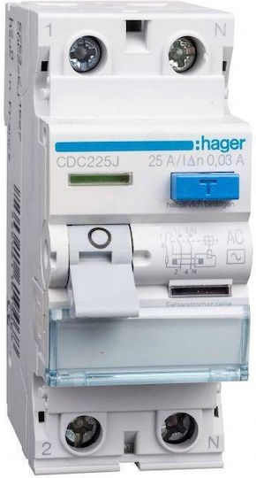 Hager Phase Relays Leckage der Erde 40A Double Pole with Voltage 230V