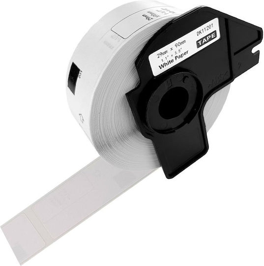 Brother DK-11201 Αυτοκόλλητες Ετικέτες σε Ρολό για Εκτυπωτή Ετικετών Συμβατές 29x90mm