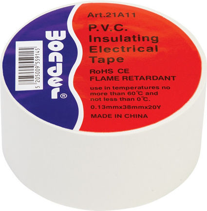 Wonder Insulation Tape 38mm x 20m 5 Pieces White