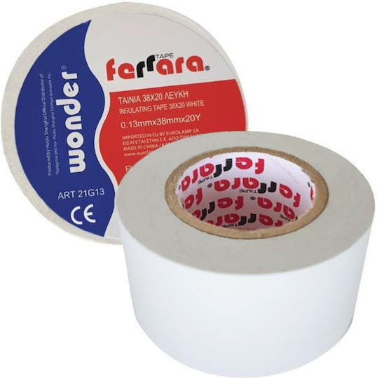 Wonder Insulation Tape 38mm x 20m 5 Pieces White