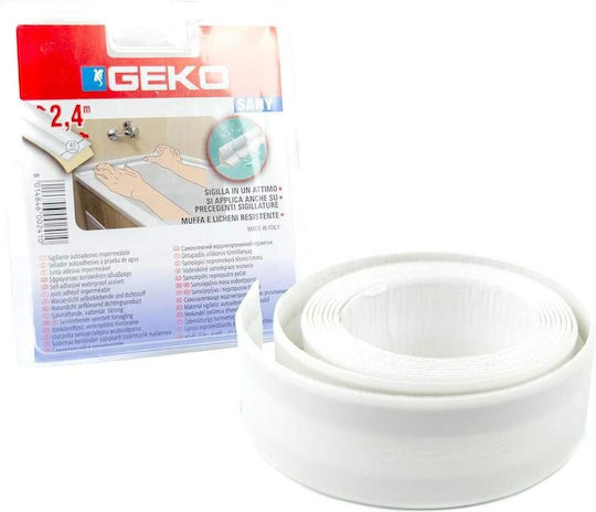 Geko Bandă de izolație Bandă de izolare 22mm x 2.4m Alb