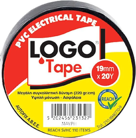 Logo Insulation Tape 19mm x 20m 10 Pieces Black