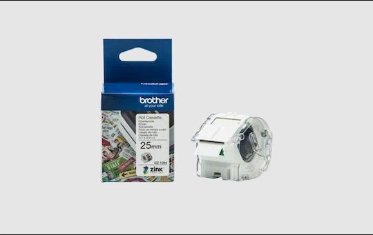 Brother Label Maker Tape 5m x 25mm White