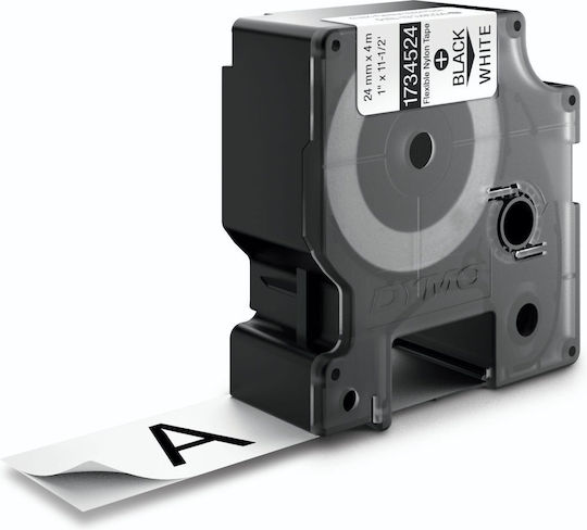 Dymo Label Maker Tape 3.5m x 24mm in Black Colour Compatible with Dymo Rhino/IND