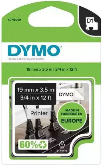 Πλαστικοποιημένη Ταινία Στυλό Dymo S0718050 Μαύρο