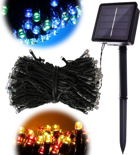 200 Lights LED 20m. Multicolor Solar in String 1pcs