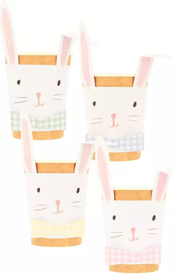 Meri Meri Lop Eared Bunny Pahar pentru Party 8buc