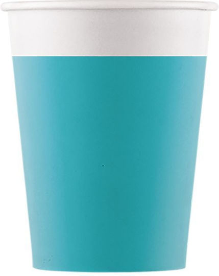 Procos Decorata Solid Colour Glass for Party 8 Pieces