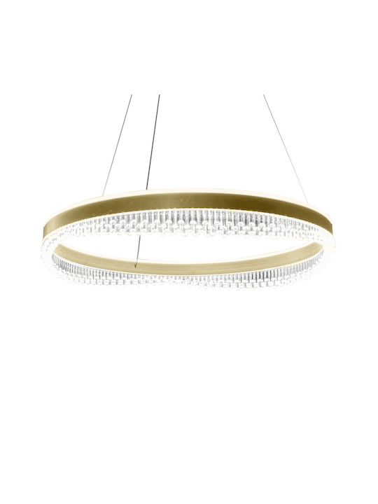 Eko Light Κρεμαστό Φωτιστικό Χρυσό LED 60x60εκ.